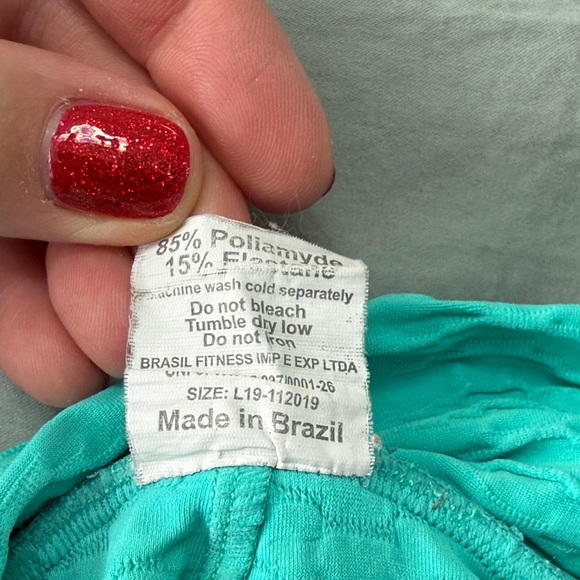 Booty by Brabants Cropped Sea Foam Leggings OSFM - Picture 4 of 5